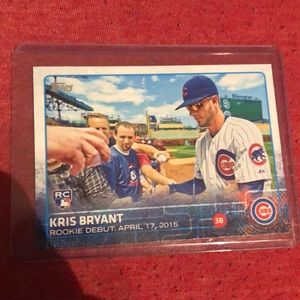 Kris Bryant rookie baseball card